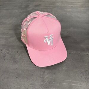 Kill The Hype Los Angeles Dodgers Snapback Hat KTHLA Pink Upside Down Monogram